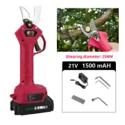 1.5Ah Rechargeable Electric Pruning Shears Pruner Tree Branch Garden Cutter Tool