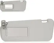 Hurotoms Left Driver Side Sun Visor Without Light for Mazda 3 2010 2011 2012 2013 Gray Visor Assembly, Replacement BBM2-69-320C-75, BBM3-69-320C-75
