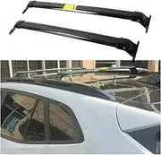 2PCS Crossbar Cross Bars Compatible for Chevrolet Bolt EUV 2022 2023 2024 Roof Rack Rail Carrier Lockable Luggage Carrier Aluminum(Black)