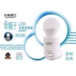 【太星電工】夜貓子LED珍珠夜燈組/5W 白光(1入) WA354C原廠公司貨