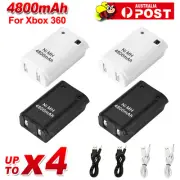Rechargeable Battery + USB Charger Cable Pack for XBOX 360 Wireless Controller