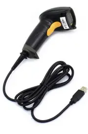 WoneNice USB Laser Barcode Scanner Wired Handheld Bar Code Scanner Reader Black