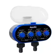 Two-Valves For Two Taps Faucet Timer Plant Irrigation Controller Battery-Powerd