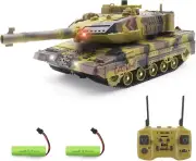 RC Tank That Shoots for Kids Adults, 2.4G Remote Control Army Tank Toys with Aut