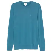 [Calvin Klein] Calvin Klein Logo-embroidered Sweater XXL BLUE
