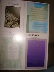 GARTNER SYMPATHY ASSORTMENT OF CARDS 12 CARDS AND ENVELOPES