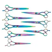 Rainbow Groomer Barber Stylist Shears Pro Scissors Remarkable Value Sets Too!