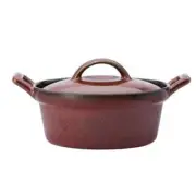 Oneida L6753074675 Rustic Crimson 8 oz Two-Tone Porcelain Casserole Dish -1 Doz