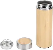 NDNCZDHC 350ml Vacuum Cup 304 Stainless Steel Thermo Flask Wood Color Coffee Bottle Portable Thermal Mug Water Cup for Outdoor 3x8in