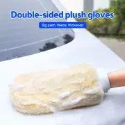1PC Double Sided Car Imitation Wool Microfiber Duster Wash Mitt Cleaning Gloves