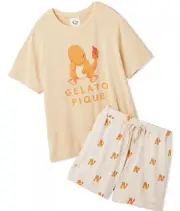 GELATO PIQUE Pokemon Sleep Charmander T-shirt & Shorts Set Women's Free size