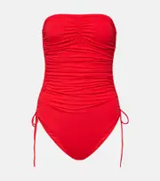 [Melissa Odabash] Melissa Odabash Sydney strapless swimsuit AU 14 red