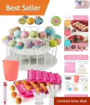 Complete Gourmet Cake Pop Maker Kit - Nonstick Silicone - Save Time and Money