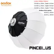 Godox Softbox Collapsible Lantern Softbox For Bowens Mount Studio Flash 85/65cm