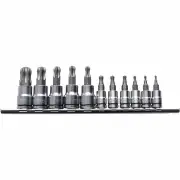 Kincrome K5425 - Ball-End TORX Socket Set Short Series 11 Piece 1/4 & 3/8 Drive