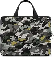 Laptop Case Sleeve Shockproof Computer Carrying Bag Abstract Camouflage Notebook Case Cover Laptop Bag Water Resistant Computer Cases Tablet Briefcase for Travel Business 12 Inch