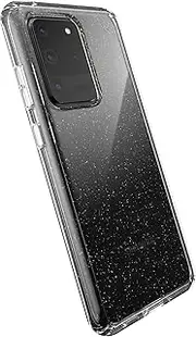 Speck Products Presidio Perfect-Clear Glitter Samsung Galaxy S20 Ultra Case, Clear with Gold Glitter/Clear