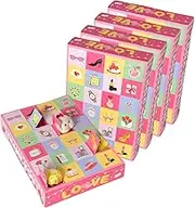 Empty Advent Calendar Boxes, 24 Days Mother's Day Party Treat Box, Set of 5 Cardboard Packaging Cases for Mother's Day, Holiday Decor Wrapping Supplies