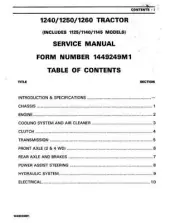 Massey Ferguson 1240 1250 1260 Dealers Workshop Manual Get it Today