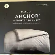 Malouf Anchor Weighted Blanket - 5lb -Driftwood - Original Price $165