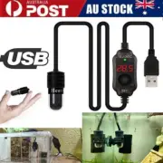 USB Mini Aquarium Fish Tank Heater Heating Rod Thermostat Heater Submersible AU