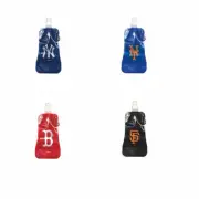 Boelter Brands MLB 16 oz. Foldable Water Bottle, flask w/ Carabiner clip