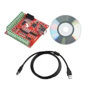 New 4 Axis Motion Controller for Stepper Motors USB Breakout Board+CD for MACH3