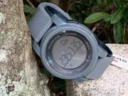 Panars Step Tracker Pedometer Digital Display Gray 50 mm Watch Silicone Strap