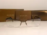 GUCCI EYEGLASSES GLASSES MODEL 2886 COLOR GJI DARK BROWN METAL FRAME NEW