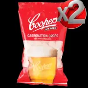 x2 Coopers Carbonation Drops 250g For Home Brewing Beer (500g Total)