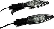 Motorcycle Indicators Flowing Turn Signal Lights Motorcycle Fr&on&t Rear Led Indicators Turn Signal Light Blinker Lamp For BM&W R1200 R S1000 R K1300 R F800GS HP4 F700 GS(Front LED Lights)