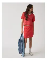 [Decjuba Kids] Lucy Crochet Skirt in Chilli