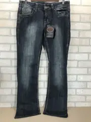 Cowgirl Tuff Western Denim Jeans Women's 30x33 Dark Wash Don't Fence Me In *READ