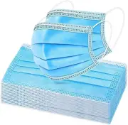 50 PCS Disposable Face Mask 3-Ply Non Medical Surgical Earloop Mouth Dust Cover