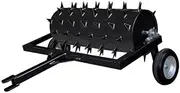 Forestwest 11133, Lawn Spike Aerator, 60" Tow Behind Aerator with Wheels, Rolling Lawn Aerator, Manual Aerator Lawn Tool for Garden Yard