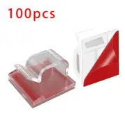 50/20/10PCS Cable Organizer Clips Wire Winder Holder Earphone Mouse Cord Clip Pr