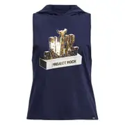 Under Armour Junior Project Rock Sleeveless Hooded Tee