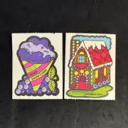 Vintage 80’s MELLO SMELLO Scratch & Sniff Stickers - Gingerbread & Grape