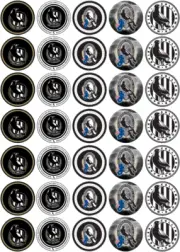 35 x Collingwood Football Club AFL Edible Cupcake Toppers Decorations (d)