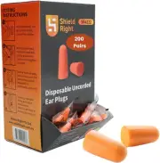 200 Pairs Ear Plugs, Uncorded, Individually Packaged, for Sleeping Hearing Pr...