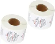 2Rolls Removable Candle Jar Warning Decals Safety Stickers for Candle Making Labels Per Easy Application Stylish Design for Candle Jars and Containers
