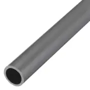 PVC Rigid Round Pipe 15.4mm ID 20mm OD 500mm Light Grey High Impact