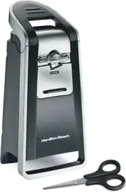 Smooth Edge Electric Automatic Can Opener for Kitchen with Easy Push Down Lever