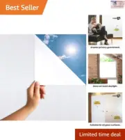 Quick High Privacy Static Cling Window Film - Easy Application - 46.5x78.7 Inch