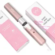 2 in 1 Curling Iron Ceramic Curling Wand and Flat Iron Ionic Hair Curler and ...