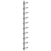 Wine Rack Wall Mount Powder-Coated Iron 10 Bottle Holder Display Organiser