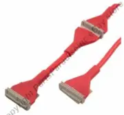 Lot5 24"/2ft long Dual/2 device FD/Floppy Disk Drive Round Cable/Cord/Wire{RED