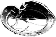 CLZCNQLX Headlight Cover Transparent Mask Compatible for Mini R56 Cooper 2007-2013 Lens Lampshade Headlamp Shell Polycarbonate(1pc Left Side)