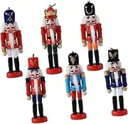 LABRIMP 1set Mini Nutcracker Figures Christmas Decorations for Tree Festive Ornaments Nutcracker Soldiers for Holiday Home Decor