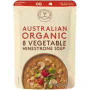 Australian Organic Food Co. 8 Vegetable Minestrone Soup Pouch 330g